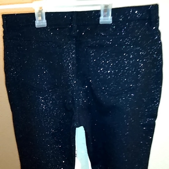 🎀Brand New🎀 Girls Glitter Woven Jeggings - Picture 6 of 8
